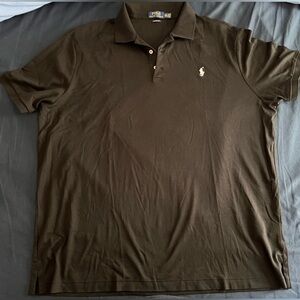 Polo Ralph Lauren mens soft Black Polo in big and tall size xxl. Like new